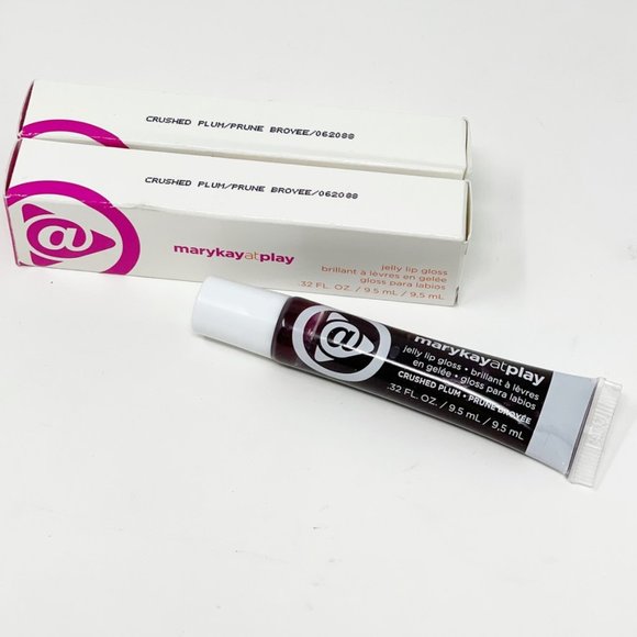 Lot of 2 Mary Kay at play Crushed Plum Jelly Lip Gloss  NEW in box - Picture 1 of 5